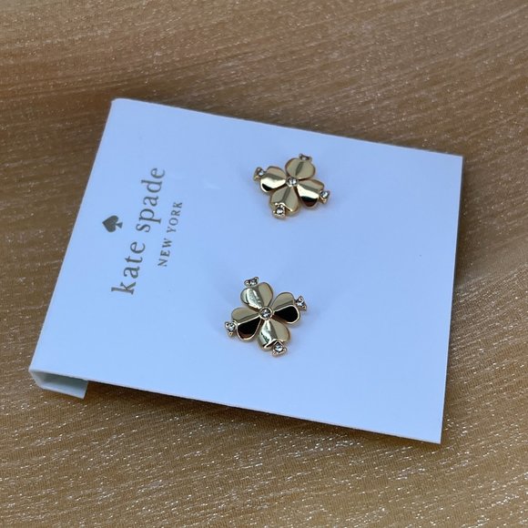 Kate Spade Legacy Logo Spade Flower Studs (with GIFT BAG) - Picture 6 of 7
